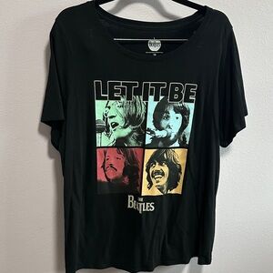 The Beatles 'Let It Be' Multicolor Graphic T-Shirt